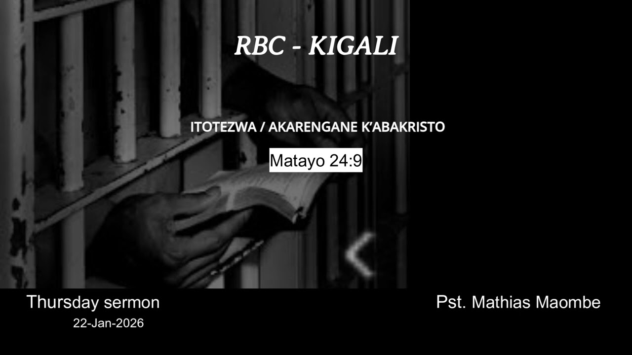 MATAYO 24:9 | Itotezwa cg Akarengane k’abakristo | Pst Mathias Maombe