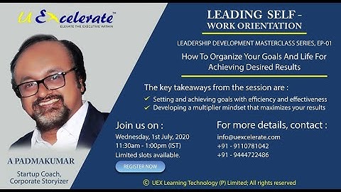 How to organize your Goals Part  3   Result Orientation