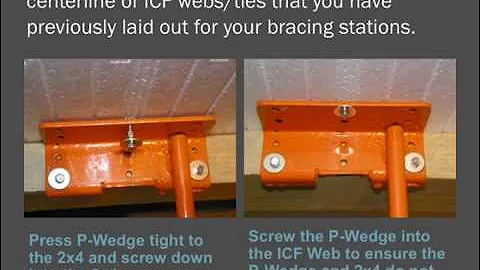 P-Wedge ICF Brace installation guide