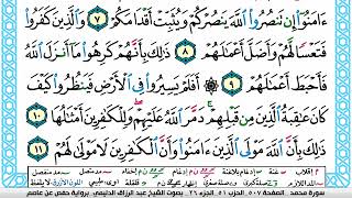 سورة محمد مكتوبة عبد الرزاق الدليمي