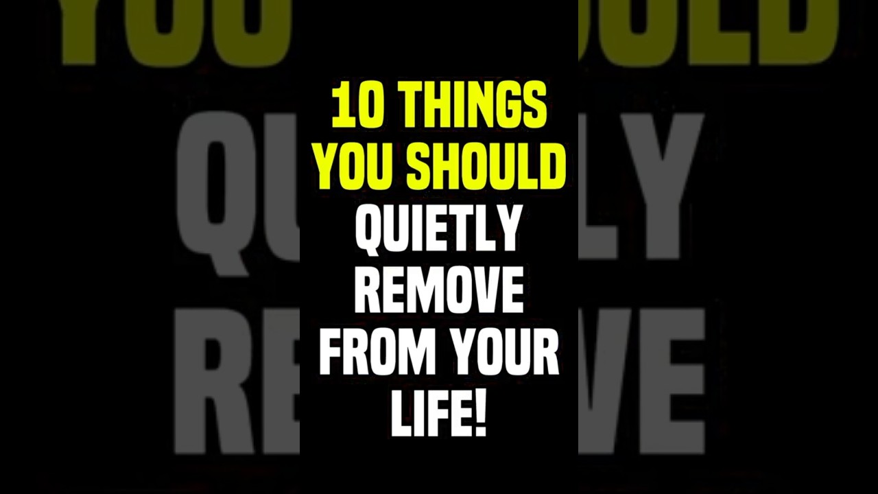 10 вещей, которые нужно тихонько убрать из своей жизни | Мудрость стоика
