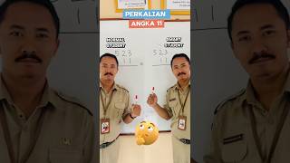Trik perkalian angka 11 ...#maths #matematik #teacher #trikcepatmatematika #fyp
