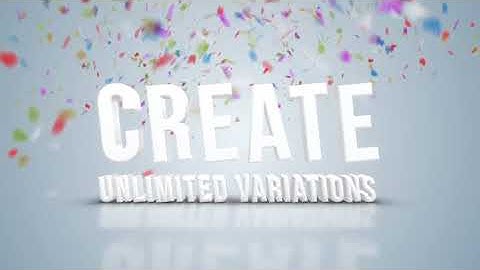 Confetti Generator Bundle - After Effects Template