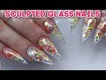 SCULPTED STILETTO NAILS | WATCH ME WORK TUTORIAL | GLASS NAILS