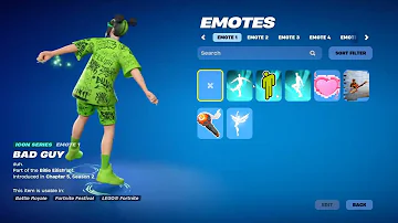 NEW BILLIE EILISH EMOTES IN FORTNITE !