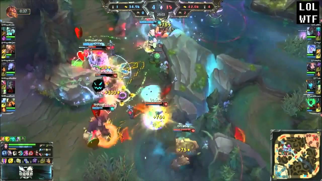 SHR (Namei Jinx) vs GT (Tale Kalista) Game 1 Highlights -2015 Summer LPL Promo