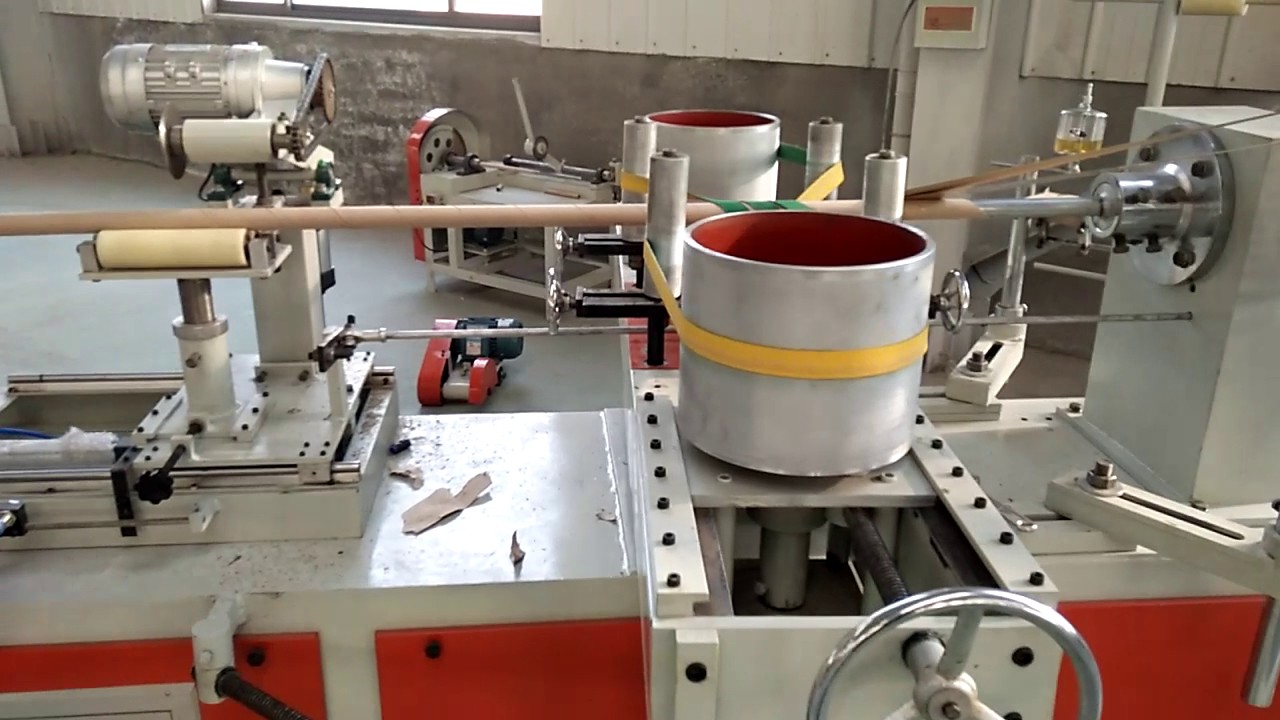 toilet paper core winding machine paper tube making machine YouTube