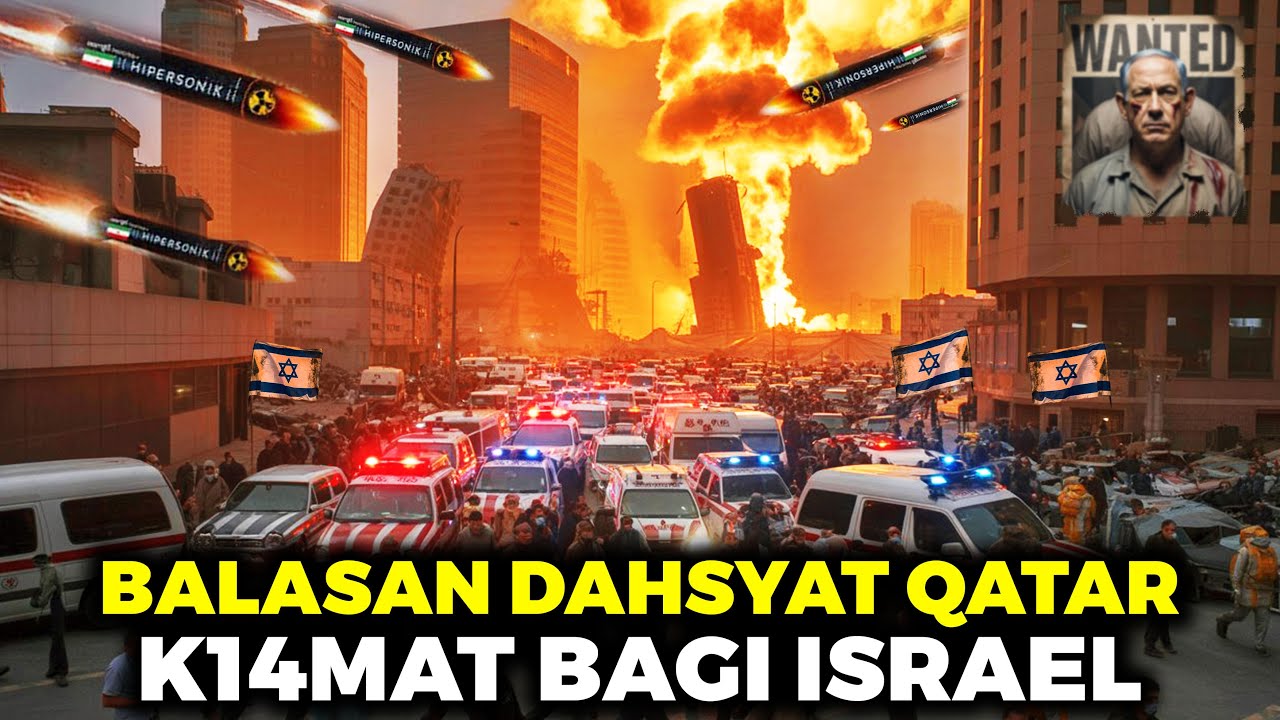 SERANGAN BALASAN QATAR KE TEL AVIV? ISRAEL TERKEPUNG RUDAL DARI BERBAGAI ARAH