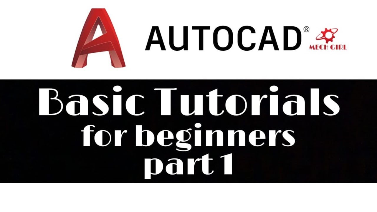 Basic AutoCAD Tutorial For Beginners - Part 01 - YouTube