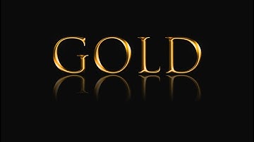 Photoshop | Gold text effect Tutorial using layer styles