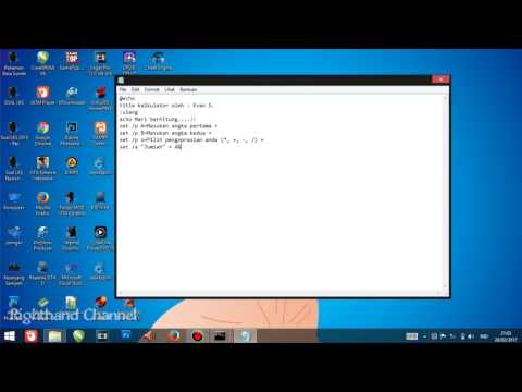 Cara Buat Kalkulator sederhana di CMD dengan NOTEPAD
