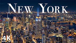 New York After Dark 4K 🗽 Iconic Streets, Skyscrapers & Relaxing City Ambience