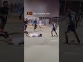 Entrada Dramática no futsal interclasse, fez atleta capotar várias vezes.