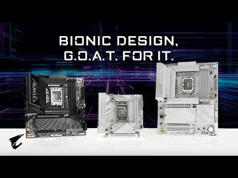 AORUS Intel B860 Series Motherboards - BIONIC DESIGN, G.O.A.T. FOR IT | Official Trailer