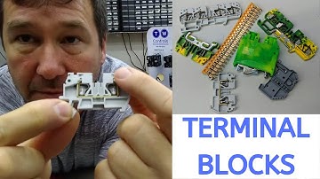 Terminal Blocks. Important for a Professional Industrial Control Panel