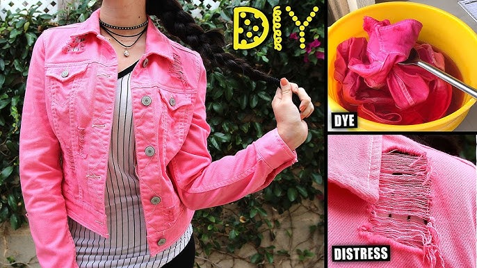 Bleach Tie Dye Jean Jacket Tutorial - One CrafDIY Girl