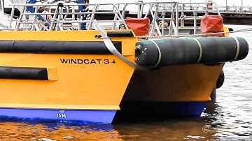 Offshore Support Highspeed Craft WINDCAT 34 DKJN2 MMSI 211269680 Emden Windpark Schnellboot
