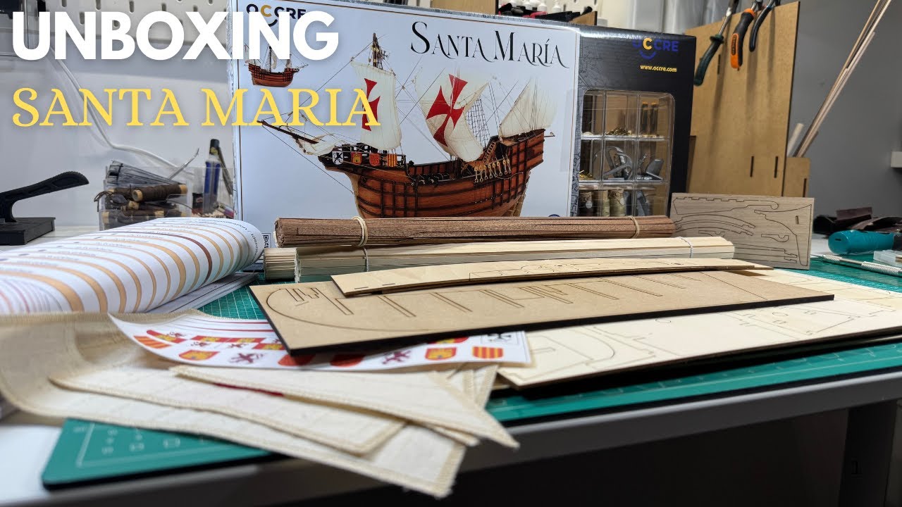 Santa Maria - Kit by occre - 1/50 Scale Model Unboxing