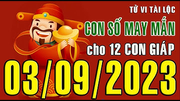 CON SỐ TÀI LỘC HÀNG NGÀY,  CHỦ NHẬT (03-09-2023)  CHO 12 CON GIÁP: Giàu có & Thịnh Vượng