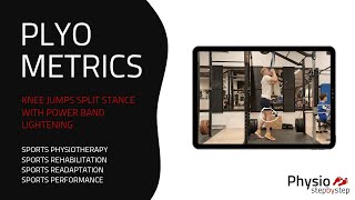 PLYOMETRICS - Knee Jumps Split Stance with Power Band - Lightening (1101)