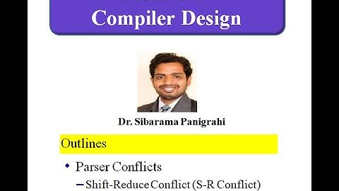 Parser Conflicts | Shift-Reduce Conflict (S-R Conflict) | R-R Conflict | Lecture 17 Compiler Design