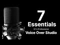 7 essentials of a professional voice over studio