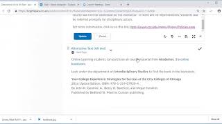 How to create a descriptive link in Brightspace