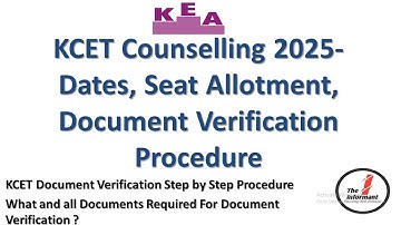 KCET Counselling 2025 | KCET Document Verification Step By Step Prodcedure | UGCET Documents List