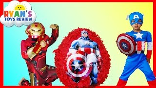 GIANT EGG SURPRISE OPENING Captain America Civil War Iron Man The Avengers Surprise Toys Kids Video