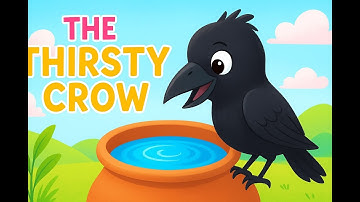 The Thirsty Crow💧 | Moral Story for Kids | Bedtime Story