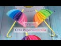 cute paper umbrella | origami craft #papercraftideas #creativity #paperumbrella #origamicraft