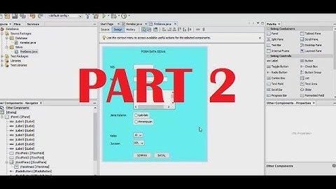 Tutorial CRUD membuat Aplikasi Data Siswa yang terhubung dengan database MySQL  (PART 2)