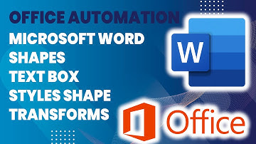 Office Automation | MS Word 2021 | Shape With Format Tab in One Video | Sindhi