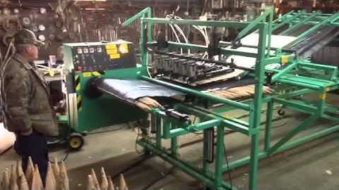 CVG-600 Silt Fence Machine with Lathe Attachment