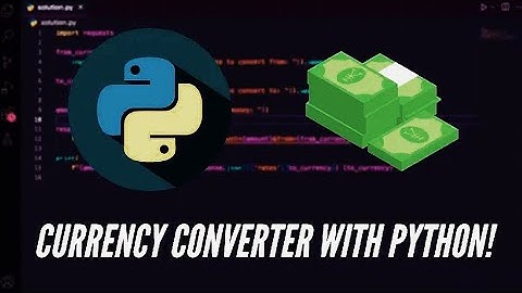 how to build a currency converter in python || Realtime currency converter ||beginner python project