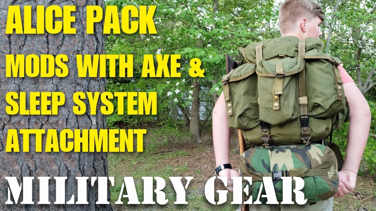 Alice Pack Mods With Sleeping Bag Carrier