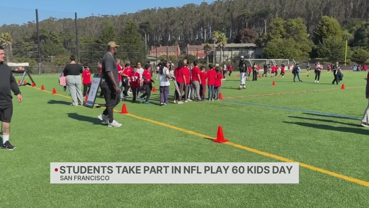 Students take part in NFL play 60 kids day