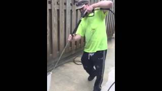 High flow pressure washer 3500 PSI @ 8 GPM Twin cylinder, Electric start 24 HP GX 690 Honda  Davids