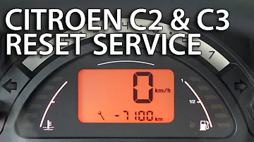 How to reset service interval in Citroen C2 & C3 (spanner inspection reminder maintenance)