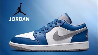 Nike Jordan 1 Low True Blue Cement Grey