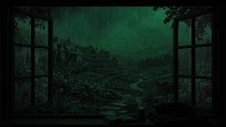 Gentle Rain and Distant Thunder by the Window | Soft Relaxation for Better Sleep & Rest