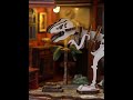 🦖 A T-Rex Skeleton in My Bookshelf?!#dinosaur #museum #booknook #miniature #diy #youtubeshorts
