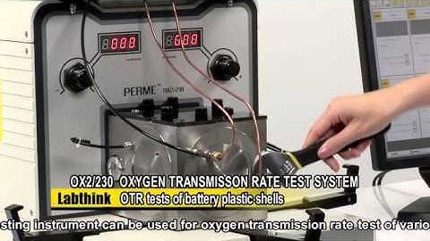 ASTM F1307 Oxygen Barrier Tester for Battery Plastic Shells - Labthink