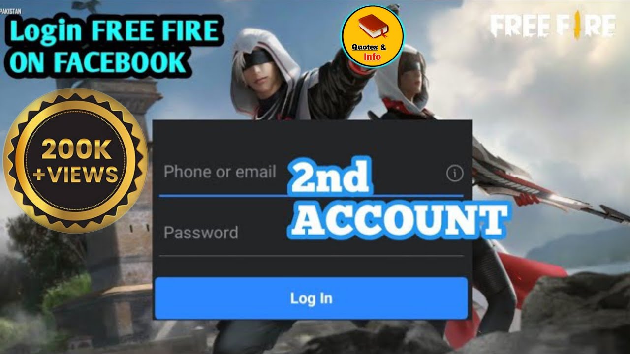 How To Login Second Facebook Account In Free Fire Login Another Facebook Account In Free Fire Youtube