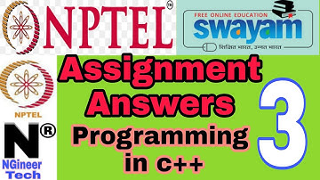 Programming in c++ || week 3 || Nptel