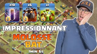 MOLOSSE BATS SORT DE FLORAISON, LA COMPO DE PRO POUR PERF ! sur Clash Of Clans