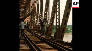 SYND 24-10-72 BRIDGE RE OPENS FOLLOWING WAR DAMAGE