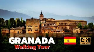 Details Walking Tour of GRANADA 4K 🇪🇸 (60fps UHD) Guide
