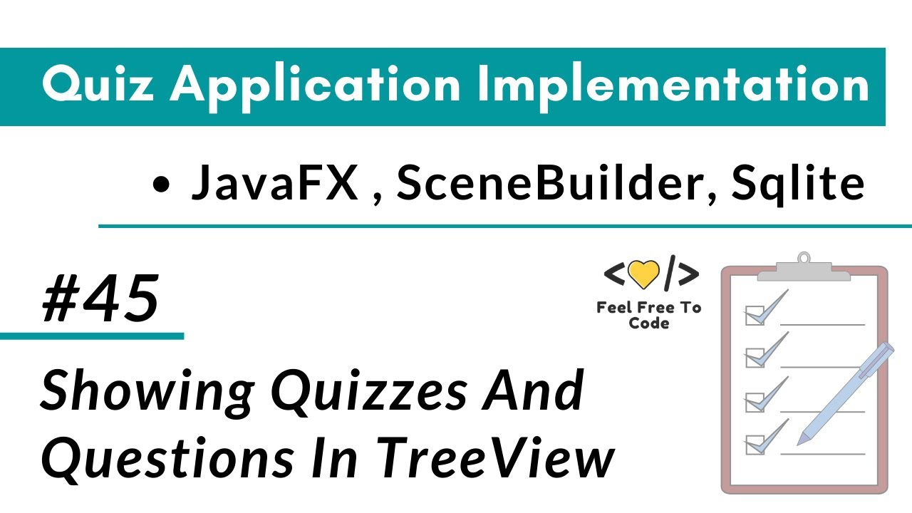Trivia App Made With Javafx #45. Showing Quizzes and Questions In TreeView | Javafx Quiz ...