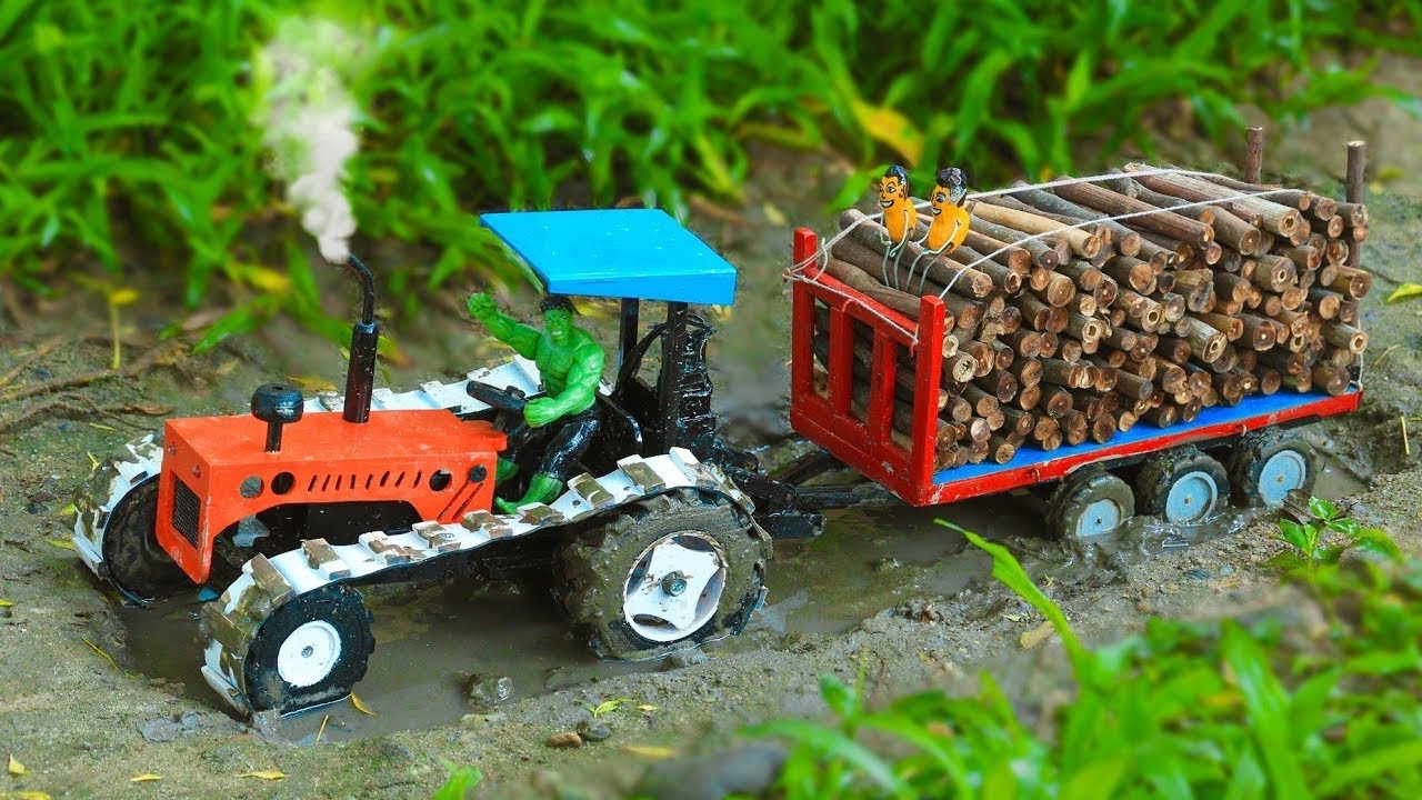 top most creative diy mini tractor science project | diy wood cutter ...
